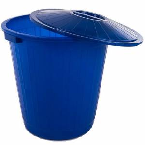 Бак круглый с крышкой 80 л., синий