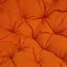 Кресло PAPASAN/ПАПАСАН 23/01 W  /с подушкой/ диаметр подушки 122 см, 115х101х104 см, Antique brown (античный черно-коричневый), ткань Оранжевый, Antique brown (античный черно-коричневый)