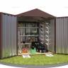 Хозблок SKOGGY секционный с двускатной крышей 3 х 2 м, шоколадный Хозблок SKOGGY секционный с двускатной крышей 3 х 2 м, шоколадный
