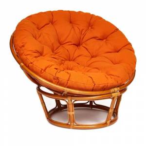 Кресло PAPASAN/ПАПАСАН 23/01 W /с подушкой/ диаметр подушки 122 см, 115х101х104 см, Cognac (коньяк), ткань Оранжевый, С 23 Cognac (коньяк) Кресло PAPASAN/ПАПАСАН 23/01 W /с подушкой/ диаметр подушки 122 см, 115х101х104 см, Cognac (коньяк), ткань Оранжевый, С 23 Cognac (коньяк)