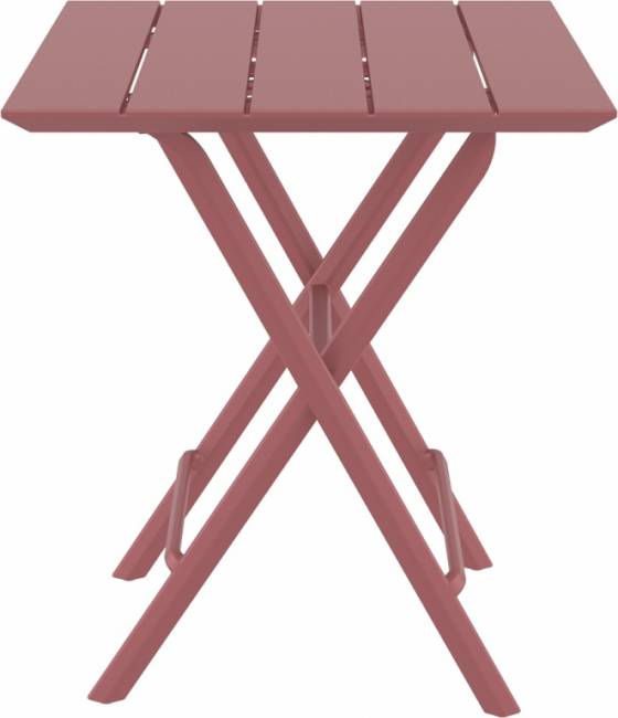 Стол пластиковый складной Helen Folding Table 60 марсала 600х600х740 мм