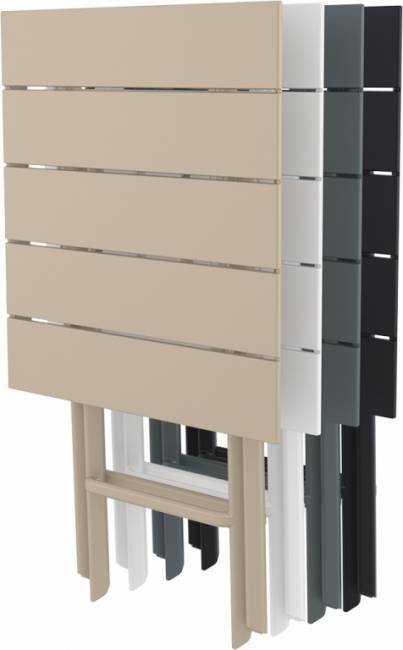 Стол пластиковый складной Helen Folding Table 60 марсала 600х600х740 мм