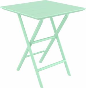 Стол пластиковый складной Helen Folding Table 60 опаловый зеленый 600х600х740 мм