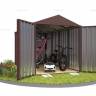 Хозблок SKOGGY секционный с двускатной крышей 4 х 2 м, шоколадный Хозблок SKOGGY секционный с двускатной крышей 4 х 2 м, шоколадный