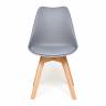 Стул TULIP (mod. 73) дерево/пластик/ПУ, 48.5*52.5*83cм, серый (Комплект из 4 шт.) серый дерево/пластик/ПУ