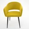 Стул Пичч чёрный / горчичный